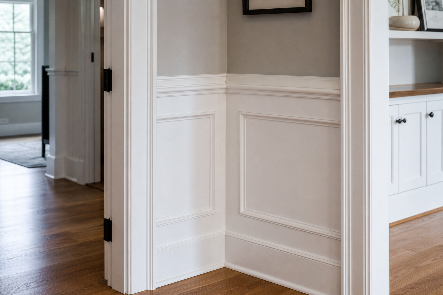 Interior trim and millwork detail
