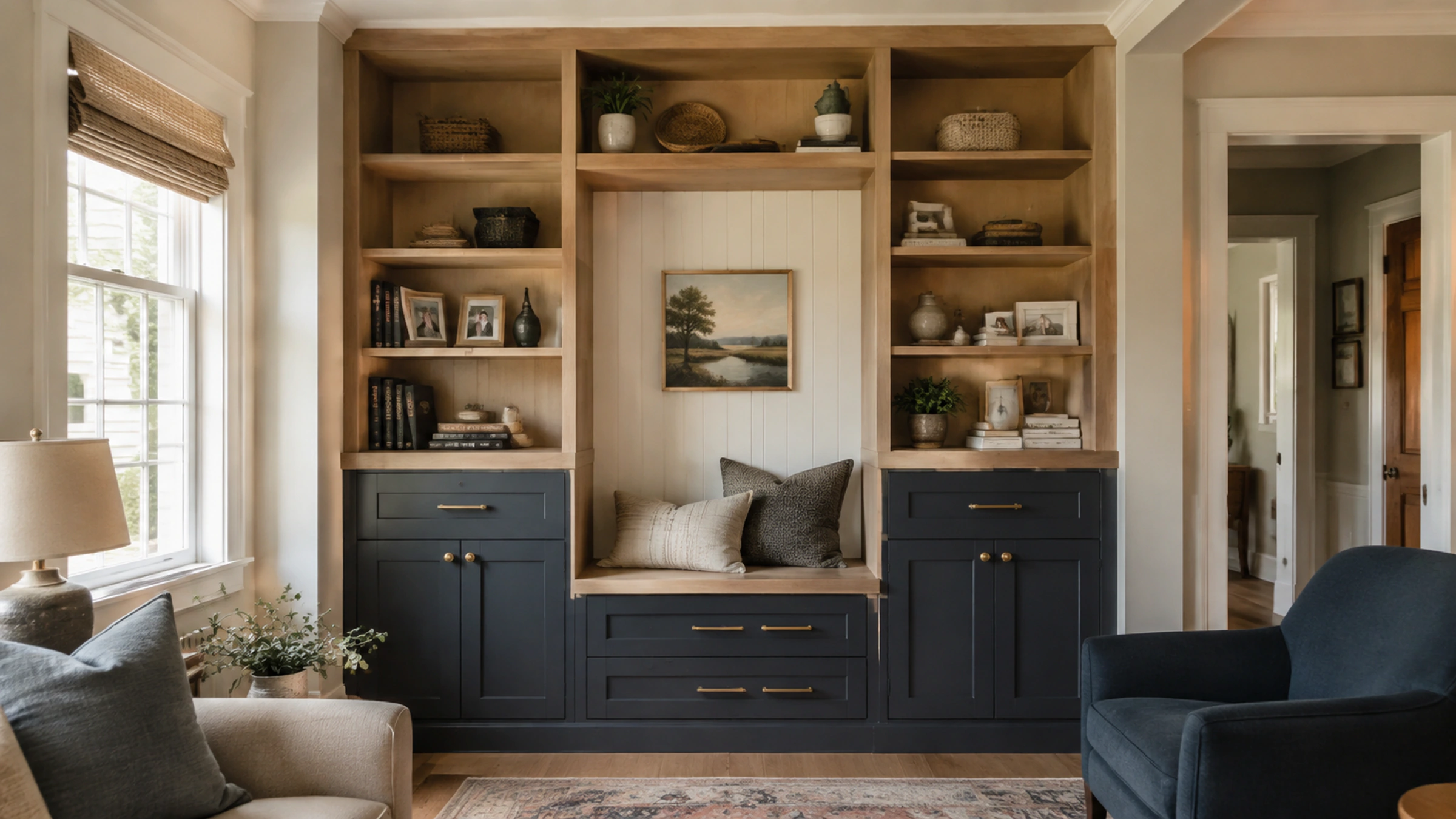 Illustrative custom built-in carpentry setting for Primo Carpentry services in Harrison, New York